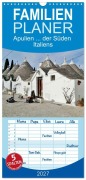 Cover-Bild zum Titel 'Familienplaner 2027 - Apulien... der Süden Italiens mit 5 Spalten (Wandkalender, 21 x 45 cm) CALVENDO' von 'Ramona Benahmed'