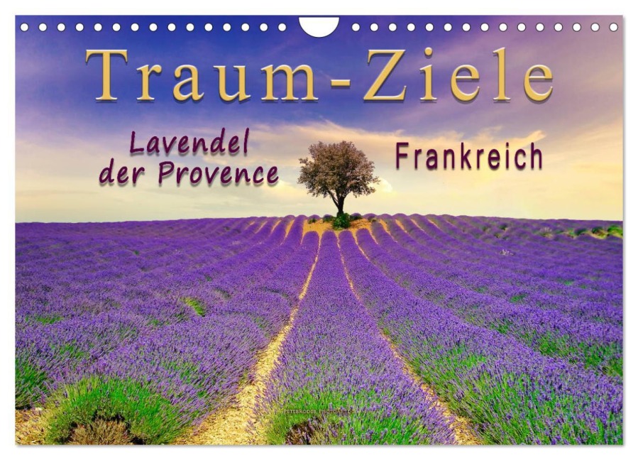 Traum-Ziele - Lavendel der Provence, Frankreich (Wandkalender 2025 DIN A4 quer), CALVENDO Monatskalender - Peter Roder