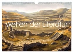 Cover-Bild zum Titel 'Welten der Literatur - Zwölf Zustände des Imaginären (Wandkalender 2027 DIN A4 quer), CALVENDO Monatskalender' von 'Stefan Berger'