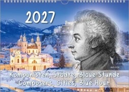 Cover-Bild zum Titel 'Komponisten-Kalender, ein Musik-Kalender 2027, DIN A3' von 'Peter Bach Jr.'