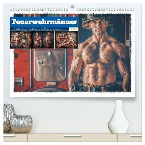Feuerwehrmänner (hochwertiger Premium Wandkalender 2025 DIN A2 quer), Kunstdruck in Hochglanz - Steffen Gierok-Latniak