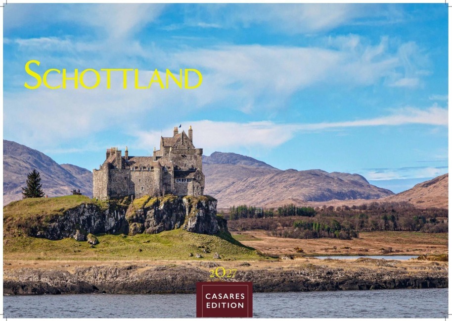 Schottland Kalender 2027 - Wandkalender | Fotokalender England 35x50cm Grosses Format - Faszinierende Bilder von schottischen Highlands, Lochs, Küsten und Nationalparks - 