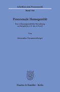 Cover-Bild zum Titel 'Prozessuale Homogenität' von 'Alexander Frammersberger'