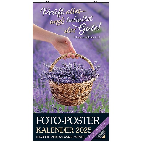 Foto-Poster-Kalender 2025 - gerollt - 