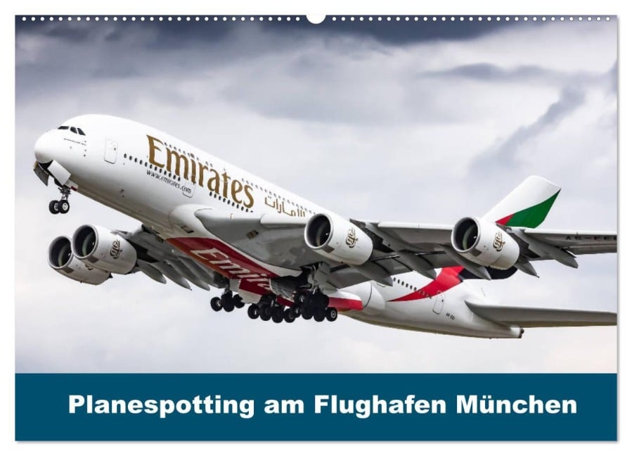 Planespotting am Flughafen München (Wandkalender 2025 DIN A2 quer), CALVENDO Monatskalender - Konrad Eger