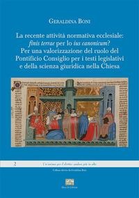 Recente normativa ecclesiale - Boni