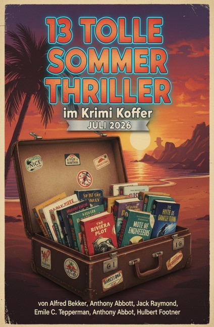 13 Tolle Sommer Thriller im Krimi Koffer Juli 2026 - Alfred Bekker, Hulbert Footner, Anthony Abbot, Emile C. Tepperman, Jack Raymond
