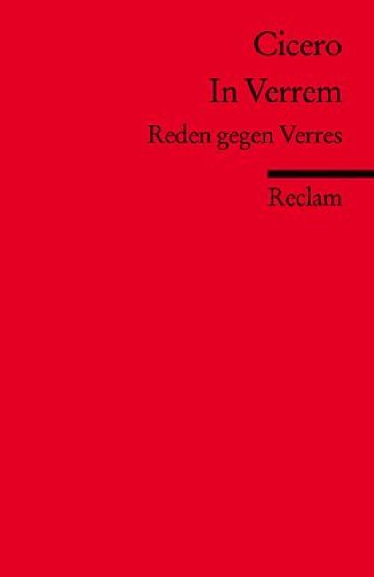 In Verrem - Marcus Tullius Cicero