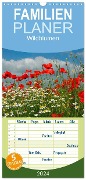 Familienplaner 2025 - Wildblumen 2025 mit 5 Spalten (Wandkalender, 21 x 45 cm) CALVENDO - Bildagentur Geduldig