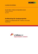Cover-Bild zum Titel 'Krafttraining für Ausdauersportler' von 'Lisa Maria Hirschfelder'