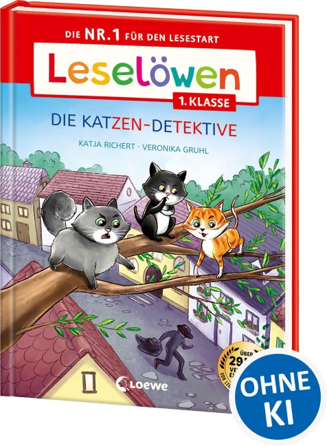 Leselöwen 1. Klasse - Die Katzen-Detektive (Großbuchstabenausgabe) - Katja Richert