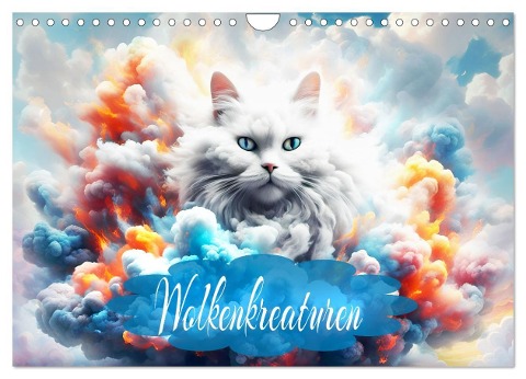 Wolkenkreaturen (Wandkalender 2025 DIN A4 quer), CALVENDO Monatskalender - Dusanka Djeric