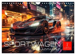 Cover-Bild zum Titel 'Sportwagen Fantasien (Wandkalender 2026 DIN A4 quer), CALVENDO Monatskalender' von 'Peter Roder'