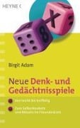 Cover-Bild zum Titel 'Neue Denk- und Gedächtnisspiele' von 'Birgit Adam'
