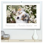 Cover-Bild zum Titel 'Herzensaussies - Australian Shepherd (hochwertiger Premium Wandkalender 2026 DIN A2 quer), Kunstdruck in Hochglanz' von 'Madlen Kudla'