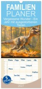 Cover-Bild zum Titel 'Familienplaner 2027 - Vergessene Wunder - Ein Jahr mit ausgestorbenen Tieren mit 5 Spalten (Wandkalender, 21 x 45 cm) CALVENDO' von 'Rupert Kowalski'
