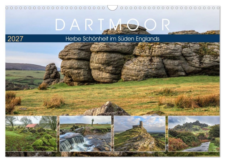 Dartmoor, herbe Schönheit im Süden Englands (Wandkalender 2027 DIN A3 quer), CALVENDO Monatskalender - Joana Kruse