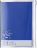 MARK'S 2024/2025 Taschenkalender A6 vertikal, COLORS // Blue - 