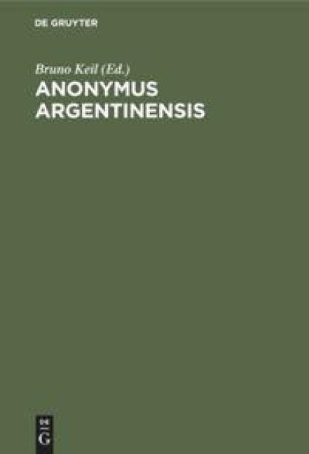 Anonymus Argentinensis - 