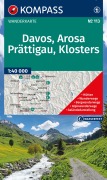KOMPASS Wanderkarte 113 Davos, Arosa, Prättigau, Klosters 1:40.000 - 