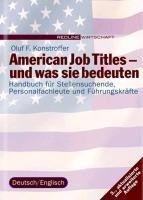 American Job Titles - und was sie bedeuten - Oluf F. Konstroffer
