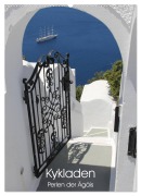 Cover-Bild zum Titel 'Kykladen, Perlen der Ägäis (Wandkalender 2026 DIN A2 hoch), CALVENDO Monatskalender' von ''