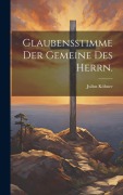 Cover-Bild zum Titel 'Glaubensstimme der Gemeine des Herrn.' von 'Julius Köbner'
