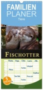 Cover-Bild zum Titel 'Familienplaner 2027 - Fischotter - putzige Kerlchen und elegante Schwimmer mit 5 Spalten (Wandkalender, 21 x 45 cm) CALVENDO' von 'Peter Roder'
