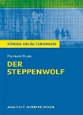 Cover-Bild zum Titel 'Der Steppenwolf von Hermann Hesse. Textanalyse und Interpretation mit ausführlicher Inhaltsangabe und Abituraufgaben mit Lösungen.' von 'Hermann Hesse'