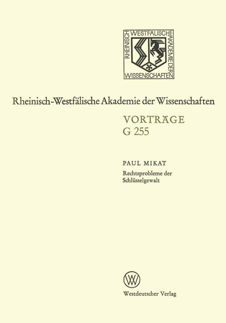 Rechtsprobleme der Schlüsselgewalt - Paul Mikat