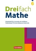 Cover-Bild zum Titel 'Dreifach Mathe 6. Schuljahr - Zu allen Ausgaben - Arbeitsheft mit Lösungen' von ''