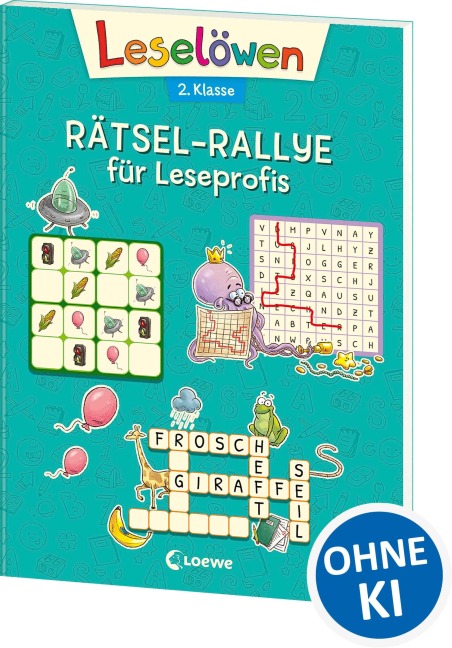 Leselöwen Rätsel-Rallye für Leseprofis - 2. Klasse (Türkis) - 