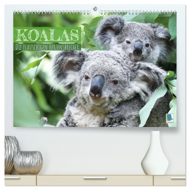 Koalas: die flauschigen Herzensbrecher (hochwertiger Premium Wandkalender 2026 DIN A2 quer), Kunstdruck in Hochglanz - Calvendo Calvendo