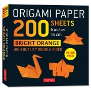 Cover-Bild zum Titel 'Origami Paper 200 Sheets Bright Orange 6 (15 CM)' von ''