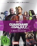 Cover-Bild zum Titel 'Guardians of the Galaxy 3-Movie-Collection UHD + Blu-ray' von 'James Gunn, Stan Lee, Jack Kirby, Gene Colan, Arnold Drake'
