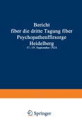 Cover-Bild zum Titel 'Bericht über die dritte Tagung über Psychopathenfürsorge' von ''