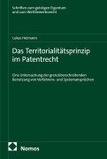 Cover-Bild zum Titel 'Das Territorialitätsprinzip im Patentrecht' von 'Lukas Heimann'
