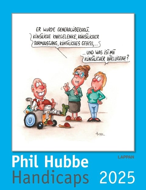 Handicaps 2025: Monatskalender für die Wand - Phil Hubbe
