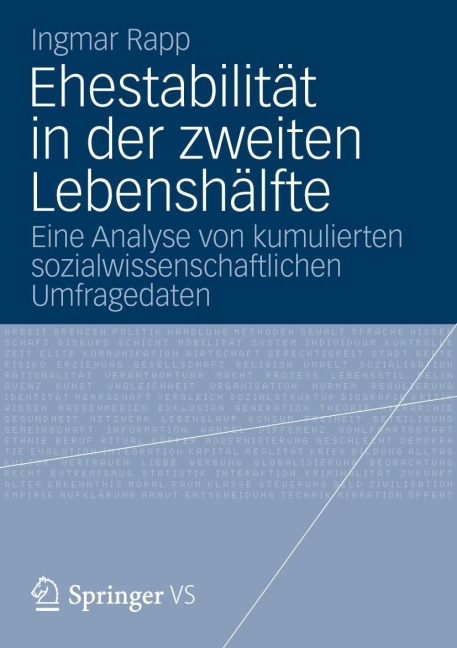 Ehestabilität in der zweiten Lebenshälfte - Ingmar Rapp