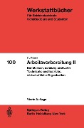 Cover-Bild zum Titel 'Arbeitsvorbereitung II' von 'F. Pristl'