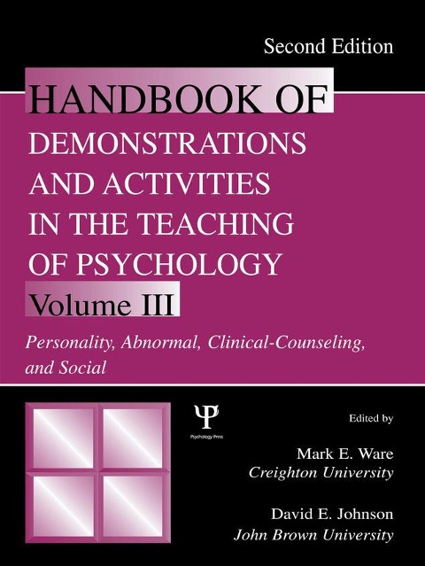 Handbook of Demonstrations and Activities in the Teaching of Psychology - 
