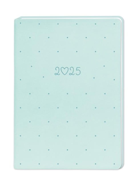 Terminplaner Lederlook 2025 Mint - 