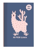 Collegetimer Llama 2023/2024 - Schüler-Kalender A6 (10x15 cm) - Lama - Day By Day - 352 Seiten - Terminplaner - Notizbuch - Alpha Edition - 