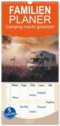 Cover-Bild zum Titel 'Familienplaner 2027 - Camping macht glücklich! mit 5 Spalten (Wandkalender, 21 x 45 cm) CALVENDO' von 'Simone Wunderlich'