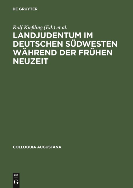 Landjudentum im deutschen Südwesten während der Frühen Neuzeit - 