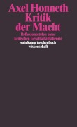 Cover-Bild zum Titel 'Kritik der Macht' von 'Axel Honneth'