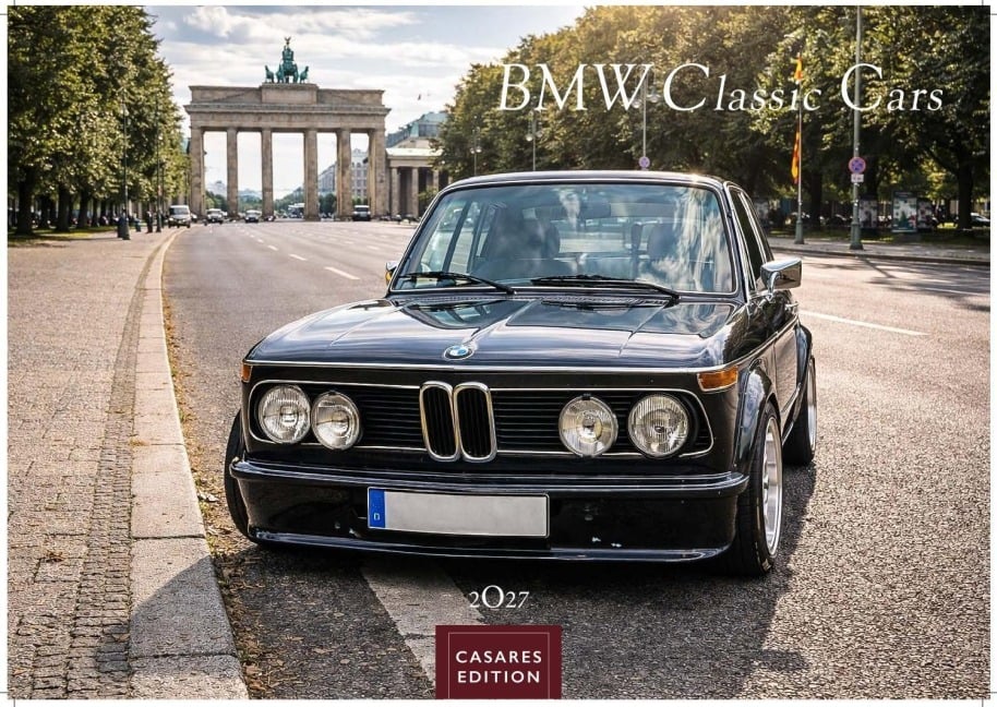 BMW Classic Cars Kalender 2027 - Wandkalender | Fotokalender Oldtimer 24x35cm BMW Oldtimer - Hochwertiger Oldtimer Kalender. - 