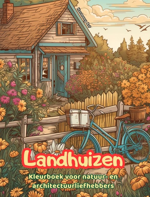 Landhuizen Kleurboek voor natuur- en architectuurliefhebbers Geweldige ontwerpen voor totale ontspanning - Harmony Art