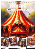Zirkus. Manege frei! Willkommen im nostalgischen Wunderland (Tischkalender 2024 DIN A5 hoch), CALVENDO Monatskalender - Rose Hurley