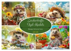 Cover-Bild zum Titel 'Zauberhafte Igel-Models. Blumiger Stil in der Natur (Wandkalender 2026 DIN A3 quer), CALVENDO Monatskalender' von 'Rose Hurley'